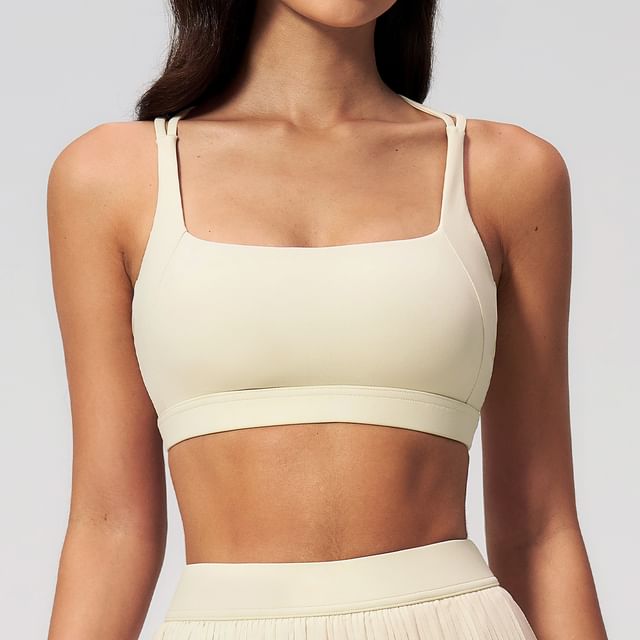 Skinniano-Square Neck Plain Bra Top