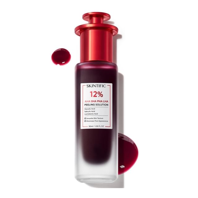 SKINTIFIC-12 AHA BHA PHA LHA Peeling Solution - Peeling-Lösung