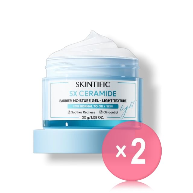 SKINTIFIC-5X Ceramide Barrier Moisture Gel Light Texture 2pcs Bundle Set