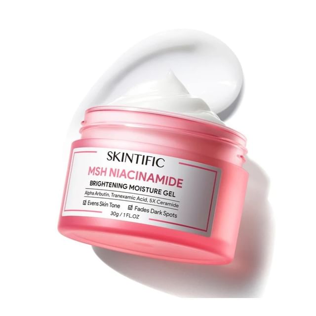 SKINTIFIC-Gel-crème hydratant et illuminateur au niacinamide MSH