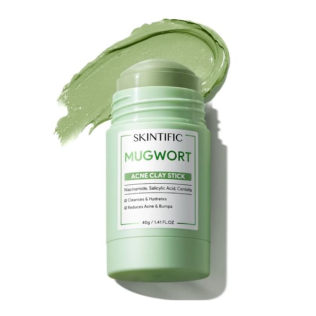 SKINTIFIC-Mascarilla de Arcilla Antiacné Mugwort Acne Clay Stick