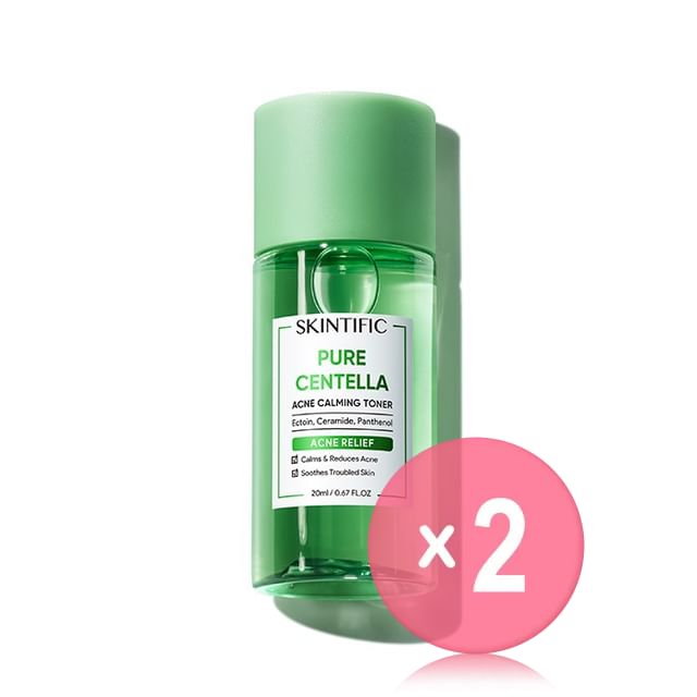 SKINTIFIC-Pure Centella Acne Calming Toner 2pcs Bundle Set