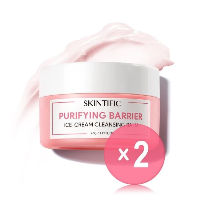 SKINTIFIC-Purifying Barrier Ice Cream Cleansing Balm 2pcs Bundle Set