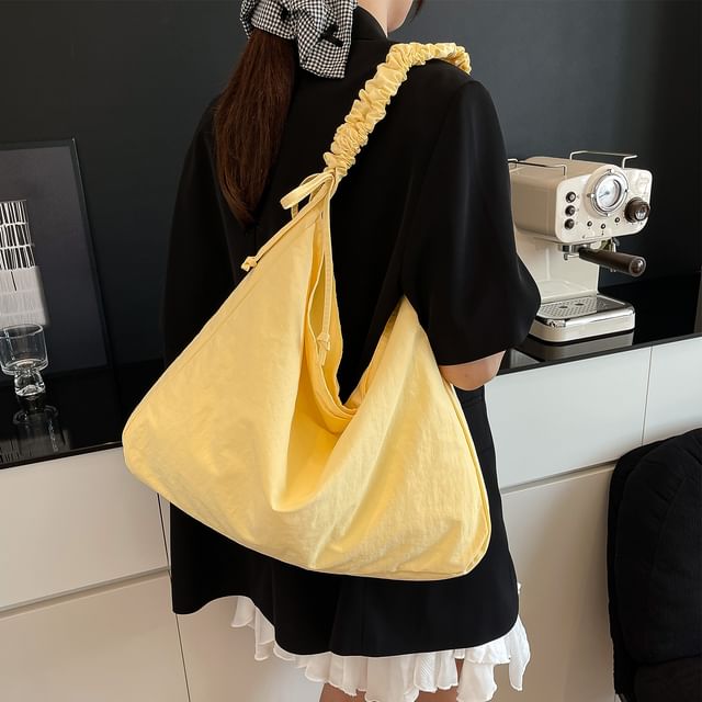 Skyglow-Canvas Plain Crossbody Bag