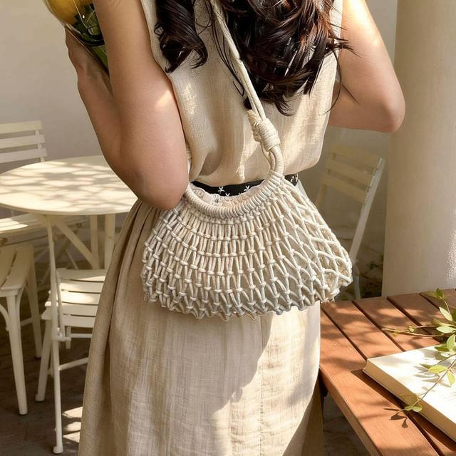Skyglow-Crochet Crossbody Bag
