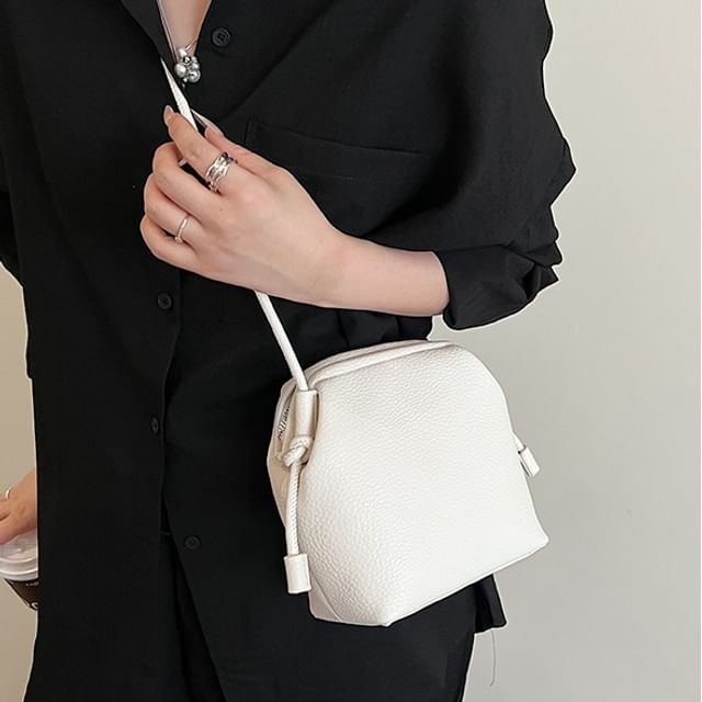 Skyglow-Faux Leather Crossbody Bag
