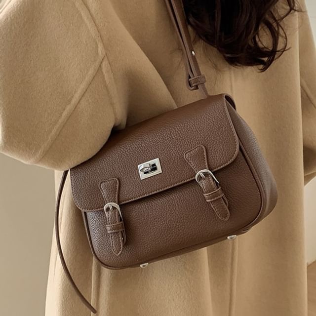 Skyglow-Faux Leather Satchel Bag