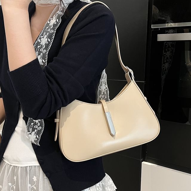 Skyglow-Faux Leather Shoulder Bag