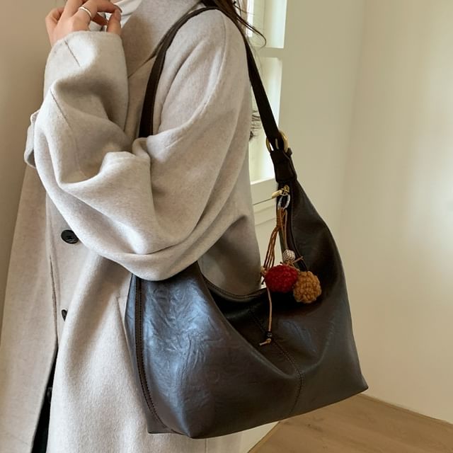 Skyglow-Faux Leather Shoulder Bag