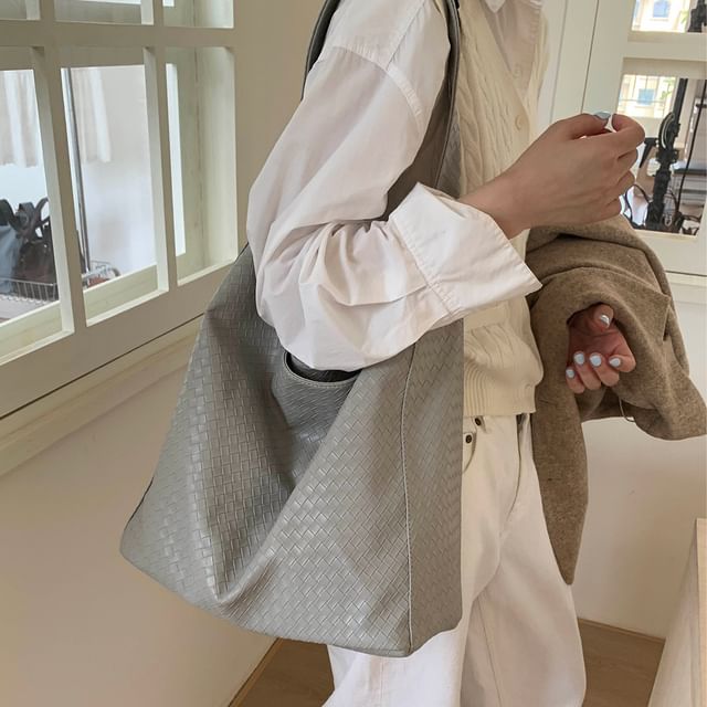 Skyglow-Faux Leather Tote Bag
