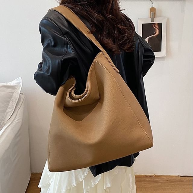 Skyglow-Faux Leather Tote Bag