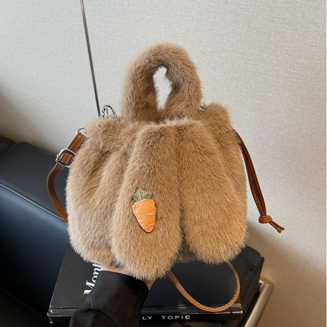 Skyglow-Fleece Ear Bucket Bag