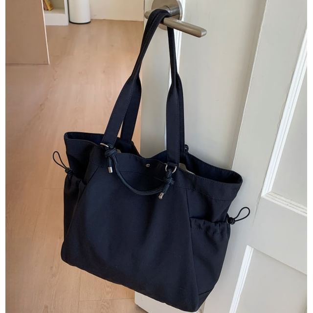 Skyglow-Nylon Plain Tote Bag