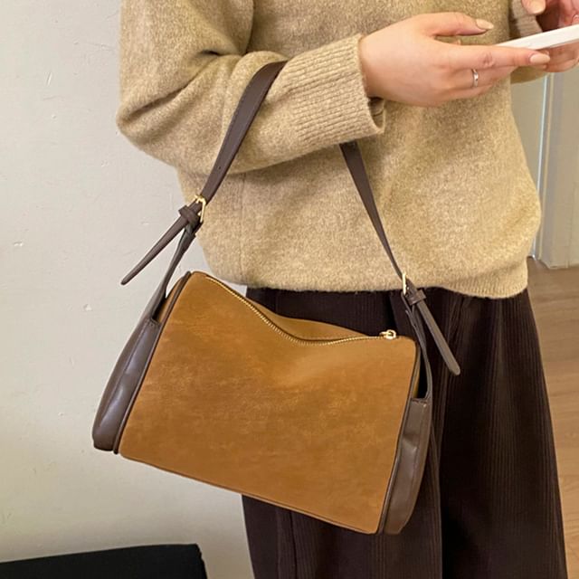 Skyglow-Panel Crossbody Shoulder Bag
