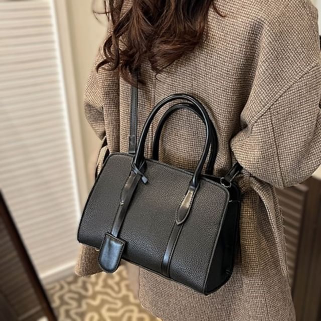 Skyglow-Panel Crossbody Tote Bag