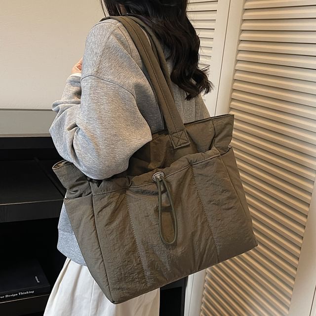 Skyglow-Plain Drawstring Tote Bag