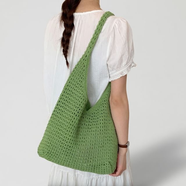 Skyglow-Plain Knit Tote Bag