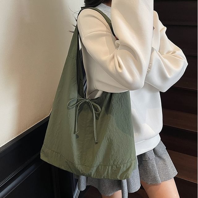Skyglow-Plain Tie-Up Shopper Bag