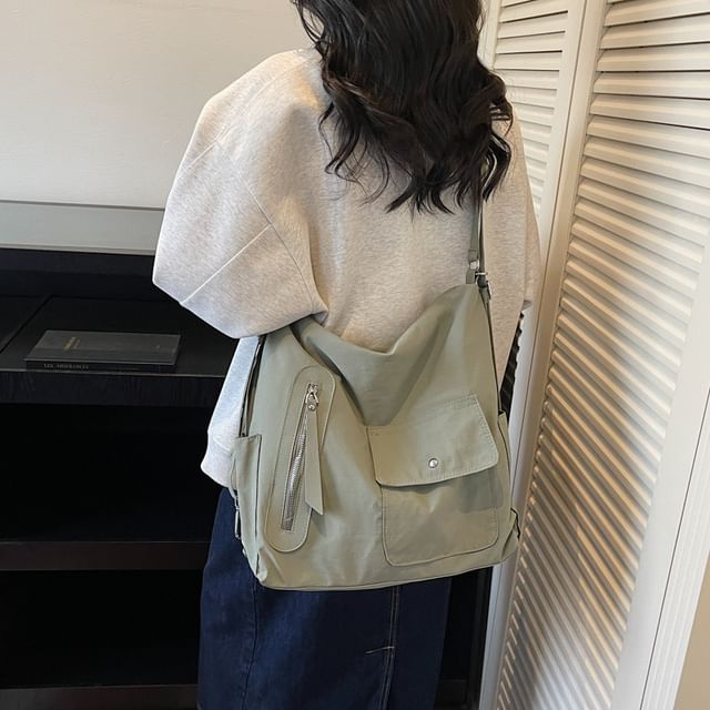 Skyglow-Plain Zip Backpack