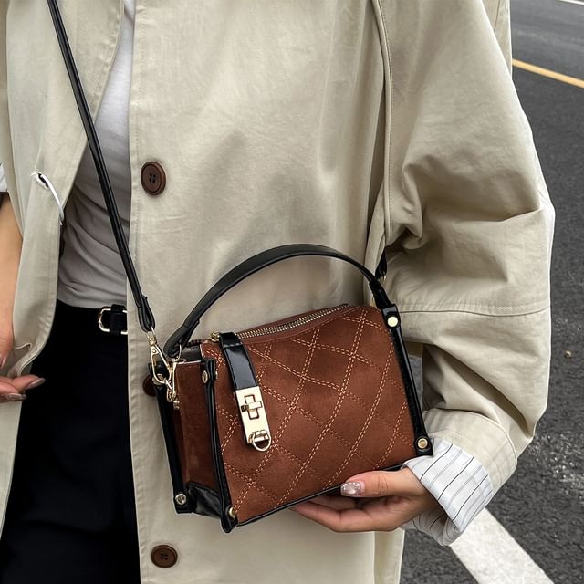 Skyglow-Quilted Crossbody Bag