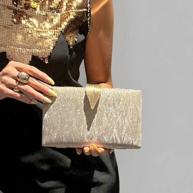 Skyglow-Rhinestone Evening Clutch