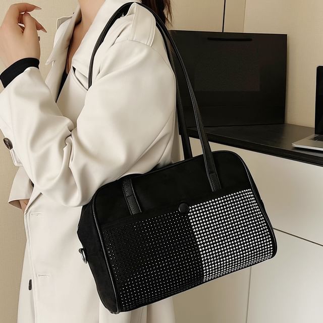 Skyglow-Rhinestone Shoulder Bag