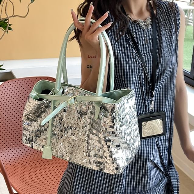 Skyglow-Sequin Tote Bag