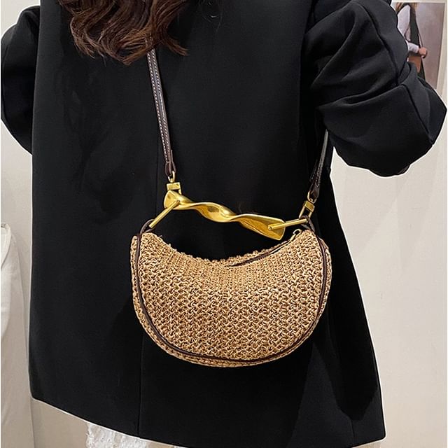 Skyglow-Straw Crossbody Bag
