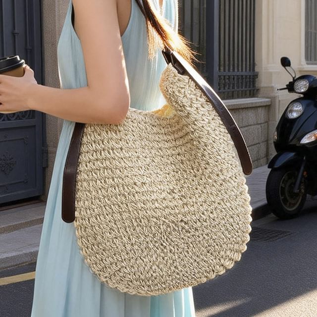 Skyglow-Straw Tote Bag