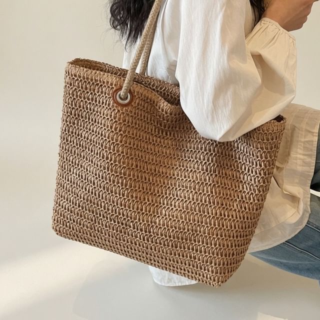 Skyglow-Straw Tote Bag