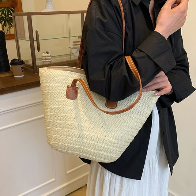 Skyglow-Straw Tote Bag