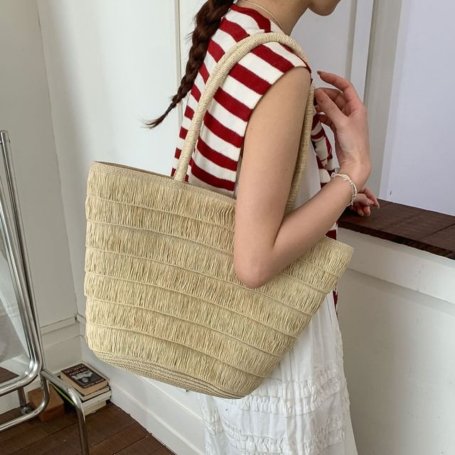 Skyglow-Straw Tote Bag
