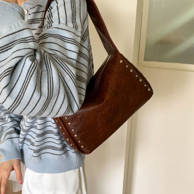 Skyglow-Studded Shoulder Bag