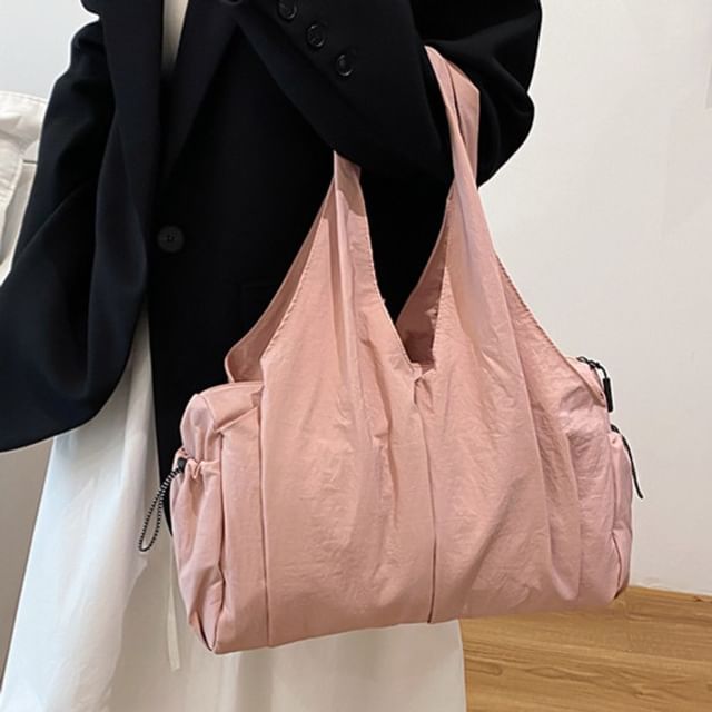 Skyglow-Textile Plain Shoulder Bag