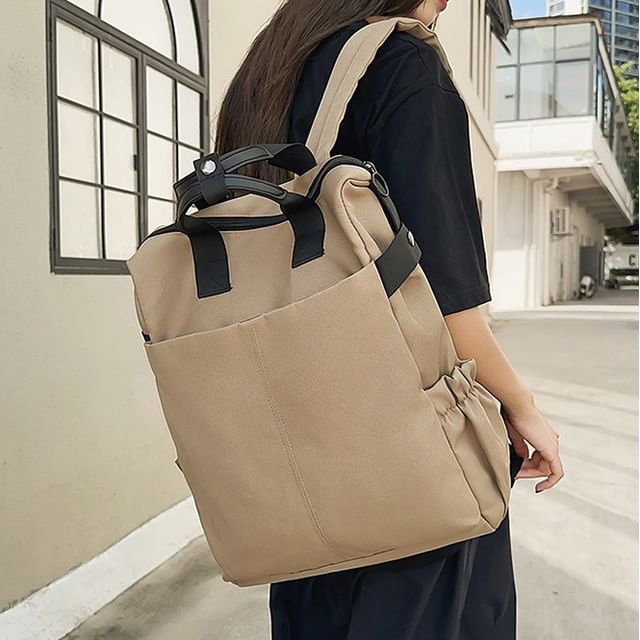Skyglow-Top Handle Nylon Backpack