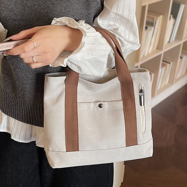 Skyglow-Two Tone Canvas Tote Bag