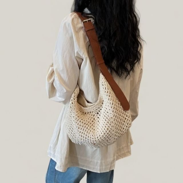 Skyglow-Woven Crossbody Bag