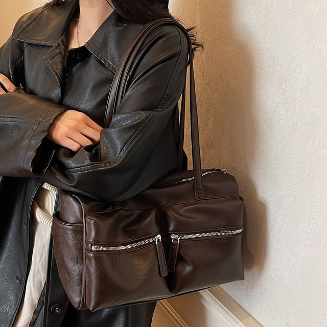 Skyglow-Zip Pocket Tote Bag