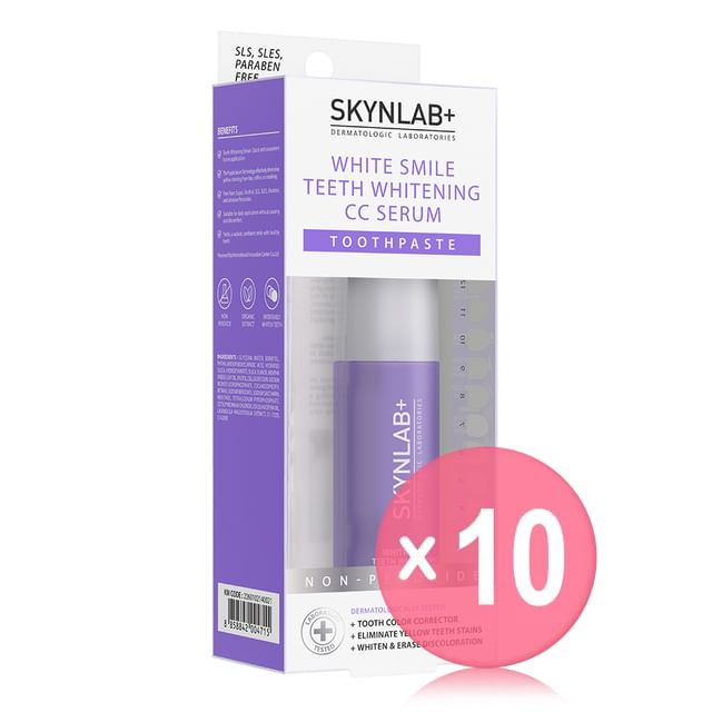 Skynlab-White Smile Teeth Whitening CC Serum Toothpaste 10pcs Bundle Set