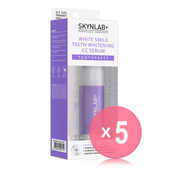 Skynlab-White Smile Teeth Whitening CC Serum Toothpaste 5pcs Bundle Set