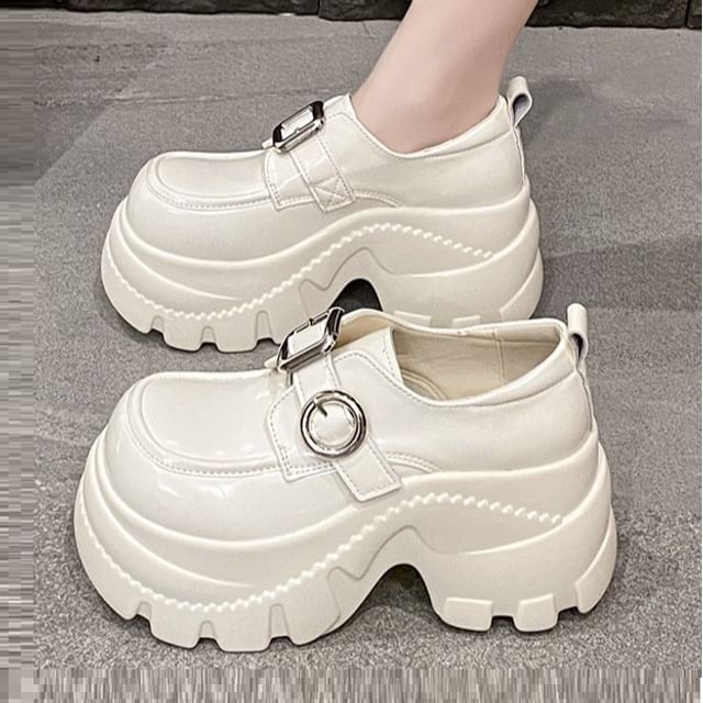 Sleeko-Platform Buckled Shoes