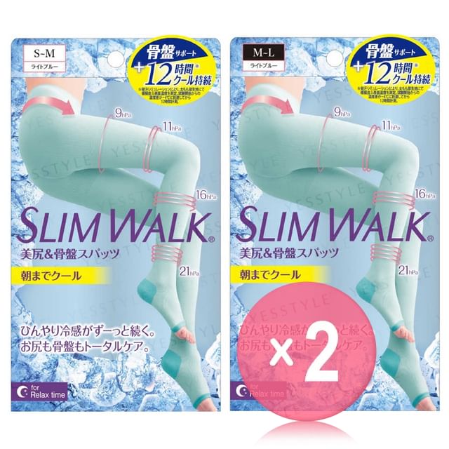 Slim Walk-Cool Compression Open-Toe Tights For Relax Time 2pcs Bundle Set