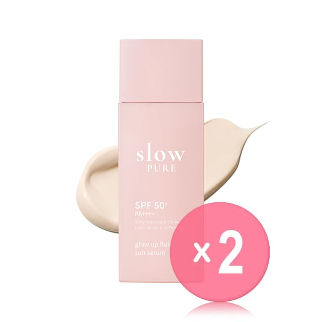 slowpure-Glow Up Fluid Sun Serum 2pcs Bundle Set
