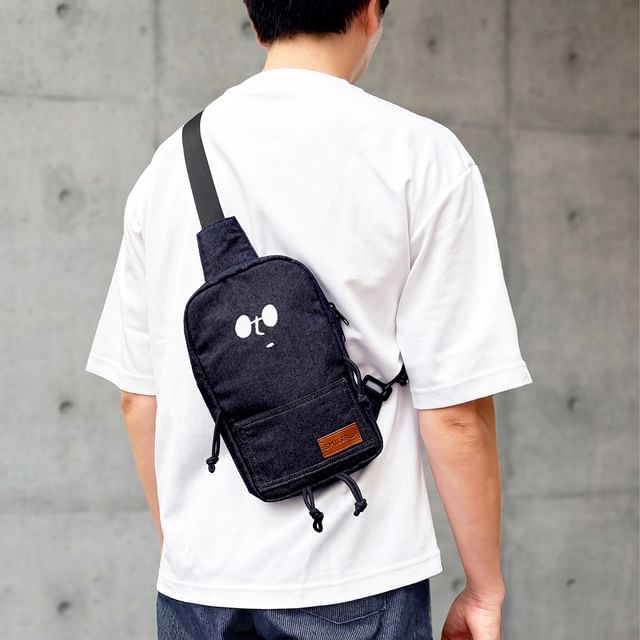 SMILER-Buddy Bag Denim Version Shoulder Bag Dark Denim Blue