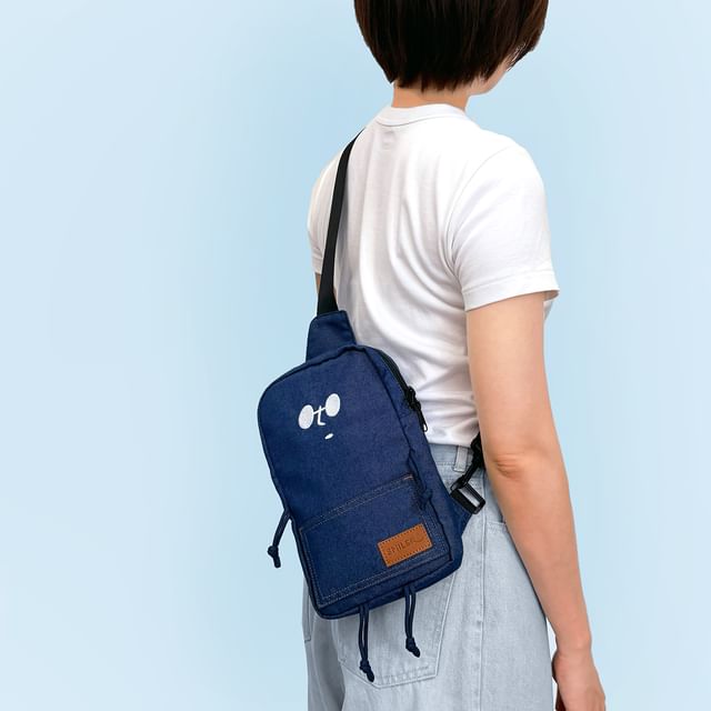 SMILER-Buddy Bag Denim Version Shoulder Bag Mid Blue