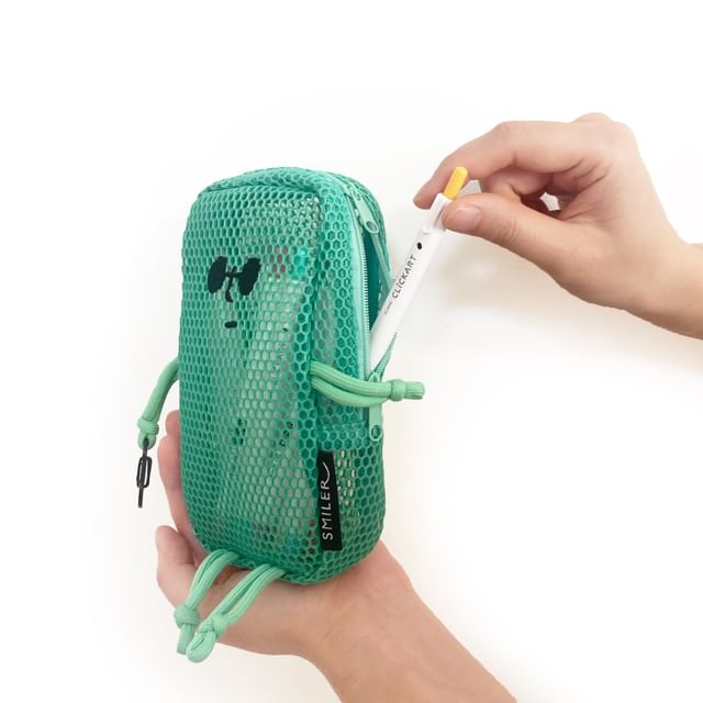 SMILER-Mesh Buddy Bag 網格收納袋 綠色-17945 Cm