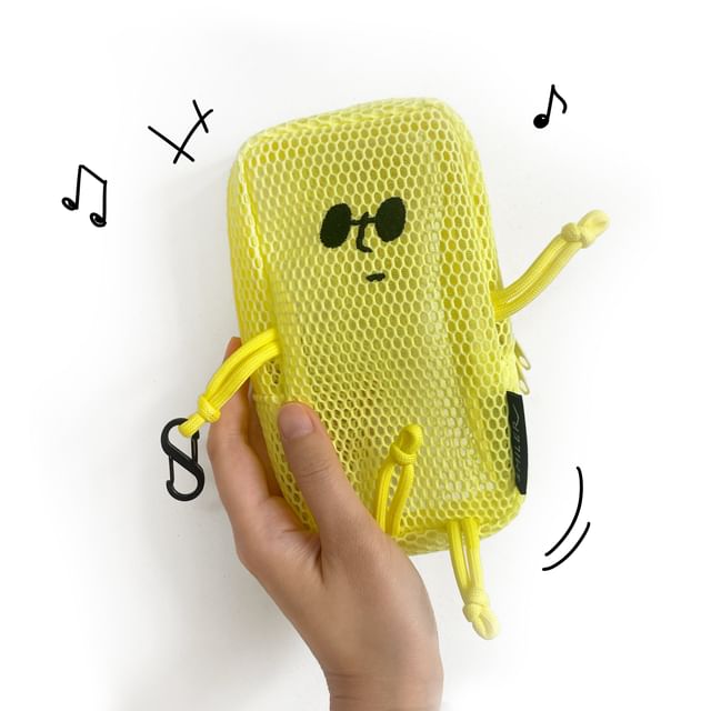 SMILER-Mesh Buddy Bag 網格收納袋 黃色-17945 Cm