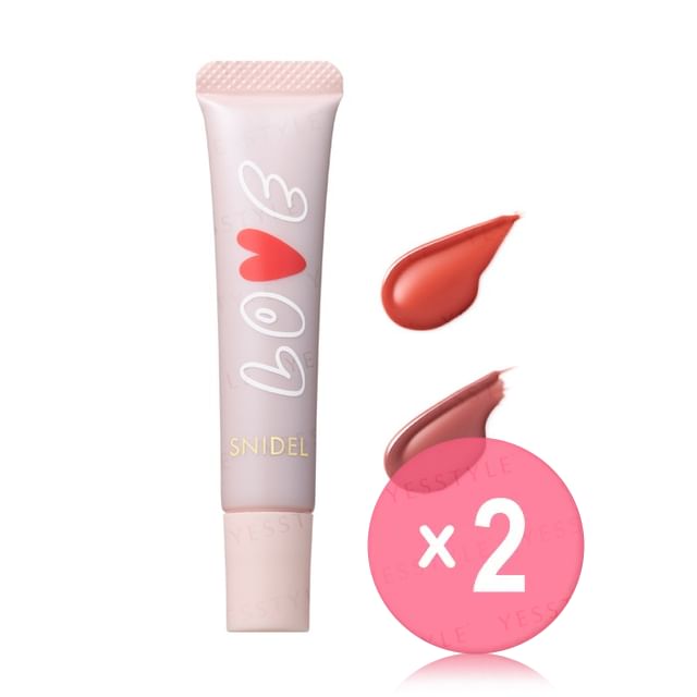 Snidel Beauty-Valentine Collection Pure Lip Glaze 2pcs Bundle Set