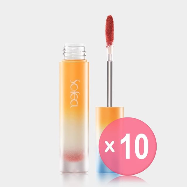 Sofea-Lightweight Soft Mist Lip Mud - 7 Colors 10pcs Bundle Set