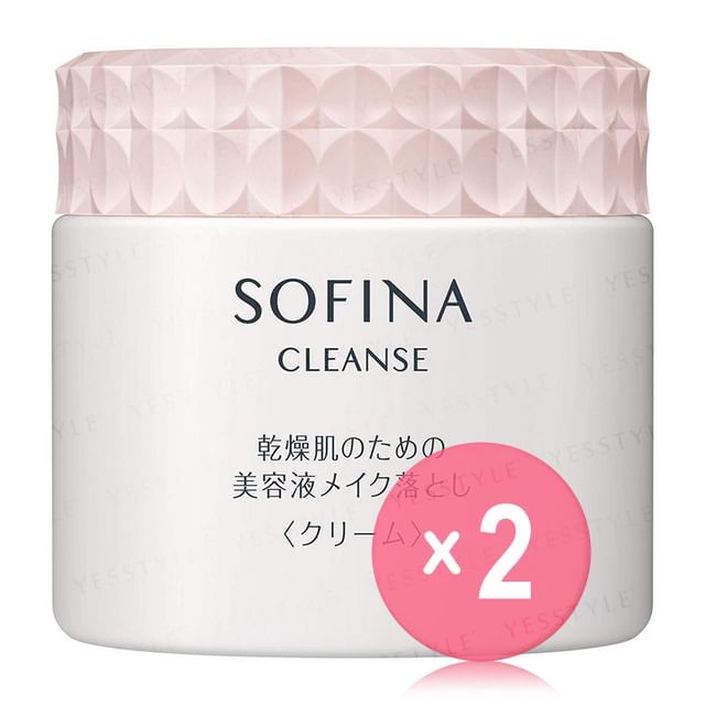 Sofina-Cleanse Essence Makeup Cleanser For Dry Skin Cream 2pcs Bundle Set